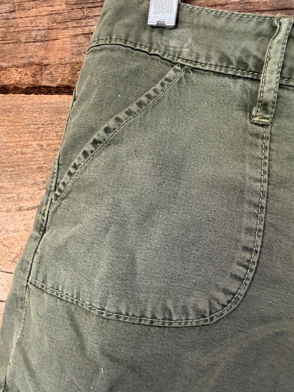 Articles of Society Belle shorts, army green, 26 - Picture 2 of 10